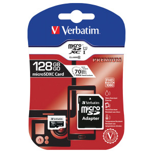 VM44085 Verbatim Premium SDXC Micro Card 128GB with Adapter 44085 VM44085 Verbatim Premium SDXC Micro Card 128GB with Adapter 44085