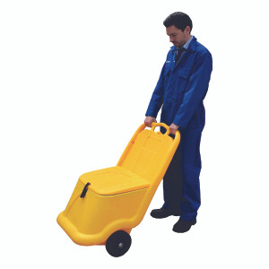 WE39142 Mobile Salt Grit Bin 75 Litre Yellow 388946 WE39142 Mobile Salt Grit Bin 75 Litre Yellow 388946