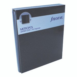 FX15426 Filofax Metropol Organiser A4 Black 026921
