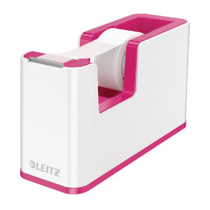 LZ11371 Leitz WOW Tape Dispenser Dual Colour White Pink 53641023 LZ11371 Leitz WOW Tape Dispenser Dual Colour White Pink 53641023