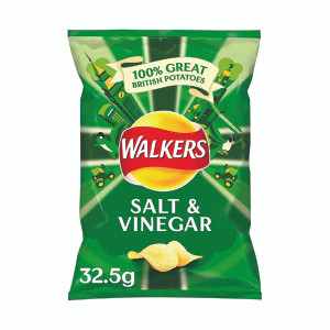 AU46175 Walkers Salt Vinegar Crisps 32 5g Pack 32 121795 AU46175 Walkers Salt Vinegar Crisps 32 5g Pack 32 121795