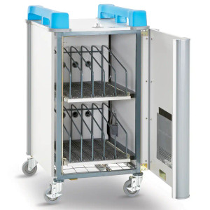 LapCabby 10 Vertical: 10-Device Mobile Charging Trolley for Laptops & Chromebooks up to 17″ – Vertical (Blue, Orange, Lime, Purple, Charcoal) LapCabby 10 Vertical: 10-Device Mobile Charging Trolley for Laptops & Chromebooks up to 17″ – Vertical (Blue, Orange, Lime, Purple, Charcoal)