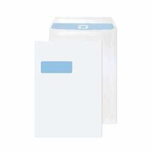 KF07561 Q-Connect C4 Envelope Window Self Seal 90gsm White Pack 75 KF07561