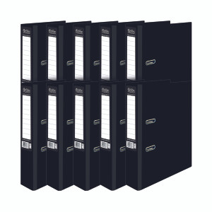 PP37757 Pukka Brights Lever Arch File A4 Black Pack 10 BR-7757 PP37757 Pukka Brights Lever Arch File A4 Black Pack 10 BR-7757