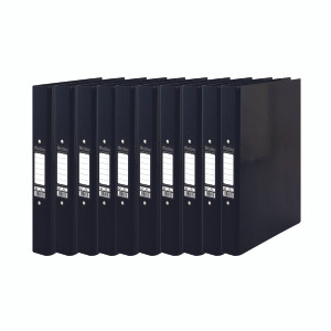 PP37765 Pukka Brights Ringbinder A4 Black Pack 10 BR-7765 PP37765 Pukka Brights Ringbinder A4 Black Pack 10 BR-7765