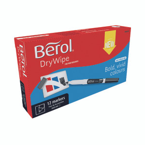 BR84901 Berol Drywipe Pen Fine Black Pack 12 1984901 BR84901 Berol Drywipe Pen Fine Black Pack 12 1984901