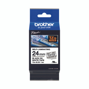 BA80640 Brother P-Touch 24mm Black on White Labelling Tape TZE-SL251 BA80640 Brother P-Touch 24mm Black on White Labelling Tape TZE-SL251