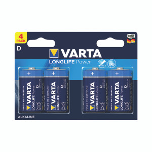 VR55927 Varta Longlife Power D Battery Pack 4 04920121414 VR55927 Varta Longlife Power D Battery Pack 4 04920121414