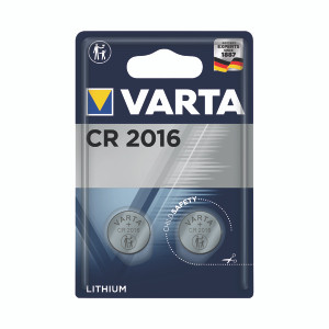 VR74638 Varta CR2016 Lithium Coin Cell Battery Pack 2 06016101402 VR74638 Varta CR2016 Lithium Coin Cell Battery Pack 2 06016101402