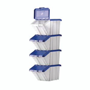 MJ07674 Barton Multifunctional Storage Bins Blue Lids Pack 4 052101 4 MJ07674 Barton Multifunctional Storage Bins Blue Lids Pack 4 052101 4