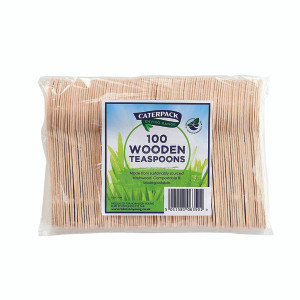 RY06350 Caterpack Enviro Wooden Teaspoons Pack 100 RY10570 RY06350 Caterpack Enviro Wooden Teaspoons Pack 100 RY10570
