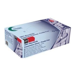 HEA01607 Handsafe Nitrile Gloves Powder-Free Large Blue Pack 200 GN91L