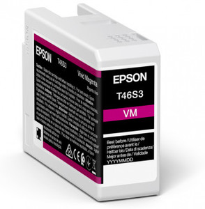 Epson C13T46S300 T46S3 Magenta Ink Cartridge, 25ml Epson C13T46S300 T46S3 Magenta Ink Cartridge, 25ml