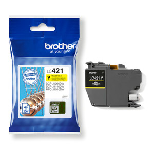 Brother LC-421Y Yellow Ink Cartridge 200 pages Brother LC-421Y Yellow Ink Cartridge 200 pages