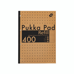 Pukka Pad Refill Pad 400 pages A4 (Pack of 5) 9568-KRA Pukka Pad Refill Pad 400 pages A4 (Pack of 5) 9568-KRA