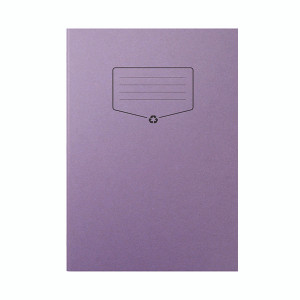 Silvine Recycled Exercise Book Lined with Margin 64 Pages A4 Purple (Pack of 10) EXRE100 Silvine Recycled Exercise Book Lined with Margin 64 Pages A4 Purple (Pack of 10) EXRE100