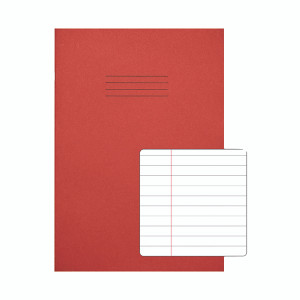 Rhino Exercise Book 8mm Ruled 80 Pages A4 Red (Pack of 50) VC48473 Rhino Exercise Book 8mm Ruled 80 Pages A4 Red (Pack of 50) VC48473
