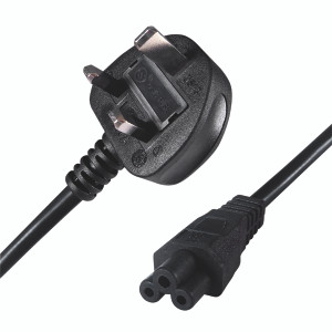 Connekt Gear IEC C5 UK Mains Power Plug 2m 27-0114b Connekt Gear IEC C5 UK Mains Power Plug 2m 27-0114b
