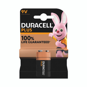 Duracell Plus 9V Battery Alkaline 100% Life 5011414 Duracell Plus 9V Battery Alkaline 100% Life 5011414