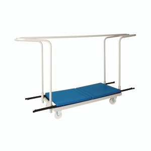 Titan Folding Exam Desk Trolley 40 Capacity 2200x600x1230mm KF78656 Titan Folding Exam Desk Trolley 40 Capacity 2200x600x1230mm KF78656