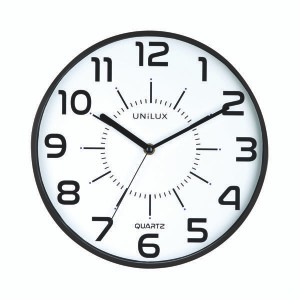Unilux Pop Battery Clock Black 400094281 Unilux Pop Battery Clock Black 400094281