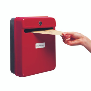 Helix Post/Suggestion Box Red W81060