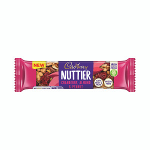 Cadbury Nuttier Cranberry/Almond Chocolate 40g (Pack of 15) 4260511 Cadbury Nuttier Cranberry/Almond Chocolate 40g (Pack of 15) 4260511