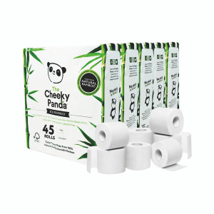 Cheeky Panda 3-Ply Toilet Tissue 200 Sheets (Pack of 9) PFTOILT9X5 Cheeky Panda 3-Ply Toilet Tissue 200 Sheets (Pack of 9) PFTOILT9X5