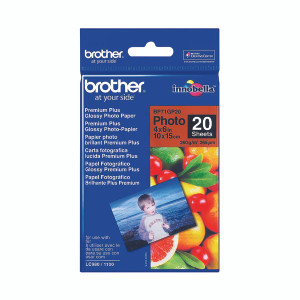 Brother Gloss Photo Paper 4 x 6 Inch (Pack of 20) BP71GP20 Brother Gloss Photo Paper 4 x 6 Inch (Pack of 20) BP71GP20