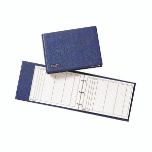 Exacompta Guildhall Loose-Leaf Visitors Book Landscape Blue T40