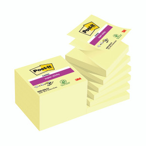 Post-it Z-Notes Canary Yellow 76x76mm 90 Sheet (Pack of 12) 7000048167 Post-it Z-Notes Canary Yellow 76x76mm 90 Sheet (Pack of 12) 7000048167