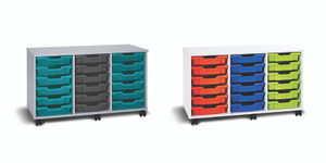 Monarch Premium 18 Shallow Tray Storage Unit complete with Gratnells Trays W1045 x D475 x H617mm Monarch Premium 18 Shallow Tray Storage Unit complete with Gratnells Trays W1045 x D475 x H617mm