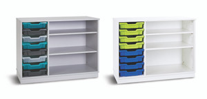 Monarch Premium 8 Shallow Tray Storage Unit complete with Gratnells Trays and 2 Adjustable Shelves Monarch Premium 8 Shallow Tray Storage Unit complete with Gratnells Trays and 2 Adjustable Shelves