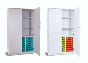 Monarch Premium 21 Shallow Tray Storage Unit complete with Gratnells Trays, Lockable Doors and 2 Adjustable Shelves Monarch Premium 21 Shallow Tray Storage Unit complete with Gratnells Trays, Lockable Doors and 2 Adjustable Shelves