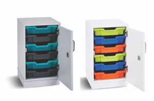 Monarch Premium 6 Shallow Tray Storage Unit complete with Gratnells Trays and Lockable Doors Monarch Premium 6 Shallow Tray Storage Unit complete with Gratnells Trays and Lockable Doors