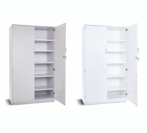 Monarch Premium Cupboard with 1 Fixed and 4 Adjustable Shelves and Lockable Doors Monarch Premium Cupboard with 1 Fixed and 4 Adjustable Shelves and Lockable Doors