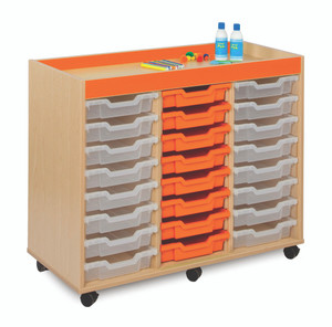 Monarch Bubblegum 24 Shallow Tray Storage Unit with Inset Lid and Gratnells Trays Monarch Bubblegum 24 Shallow Tray Storage Unit with Inset Lid and Gratnells Trays