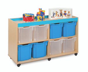 Monarch Bubblegum 8 Jumbo Tray Storage Unit with Inset Lid and Gratnells Trays Monarch Bubblegum 8 Jumbo Tray Storage Unit with Inset Lid and Gratnells Trays
