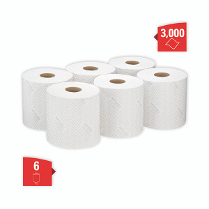 Wypall L10 Wiper Roll Control Centrefeed White (Pack of 6) 7406 Wypall L10 Wiper Roll Control Centrefeed White (Pack of 6) 7406