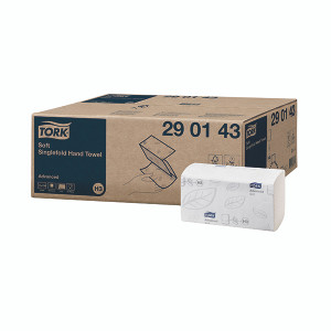 Tork Hand Towel Singlefold 2-Ply White 250 Sheets (Pack of 15) 290143 Tork Hand Towel Singlefold 2-Ply White 250 Sheets (Pack of 15) 290143