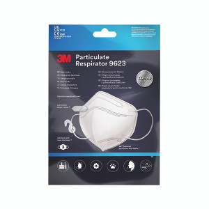 3M FFP2 NR Particulate Respirator Vertical Fold Flat (Pack of 3) 9623 3M FFP2 NR Particulate Respirator Vertical Fold Flat (Pack of 3) 9623