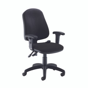 Jemini Intro Posture Chair with Arms 640x640x990-1160mm Black KF822592 Jemini Intro Posture Chair with Arms 640x640x990-1160mm Black KF822592