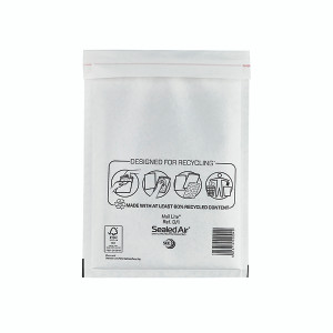 Mail Lite Bubble Postal Bag White D1-180x260 (Pack of 100) 101098082 Mail Lite Bubble Postal Bag White D1-180x260 (Pack of 100) 101098082