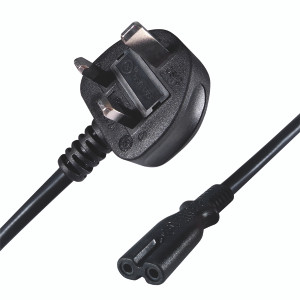 Connekt Gear 2m UK Mains to C7 Cables 27-0112B Connekt Gear 2m UK Mains to C7 Cables 27-0112B