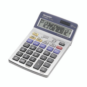 Sharp Semi-Desktop Tax Calculator 12-digit EL-337C Sharp Semi-Desktop Tax Calculator 12-digit EL-337C