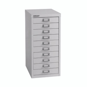 Bisley 10 Multidrawer Cabinet A4 300x430x600mm Grey H2910NL-073 Bisley 10 Multidrawer Cabinet A4 300x430x600mm Grey H2910NL-073