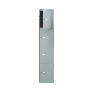 Bisley 4 Door Locker 305x305x1802mm Goose Grey CLK124 GOOSE Bisley 4 Door Locker 305x305x1802mm Goose Grey CLK124 GOOSE