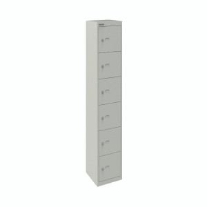 Bisley 6 Door Locker 305x305x1802mm Goose Grey CLK126 GOOSE Bisley 6 Door Locker 305x305x1802mm Goose Grey CLK126 GOOSE