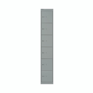 Bisley 6 Door Locker 305x457x1802mm Goose Grey CLK186 GOOSE Bisley 6 Door Locker 305x457x1802mm Goose Grey CLK186 GOOSE