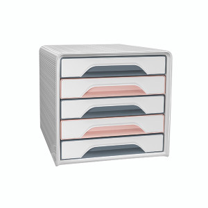 CEP Mineral Smoove 5 Drawer Module Pink/Grey 1071111681 CEP Mineral Smoove 5 Drawer Module Pink/Grey 1071111681